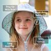 Girls Cotton Sun Hat with Neck Flap Stylish Beach Hat Wide Brim for Babies Yellow [JAN & JUL] (S 0-6 months, Flower)