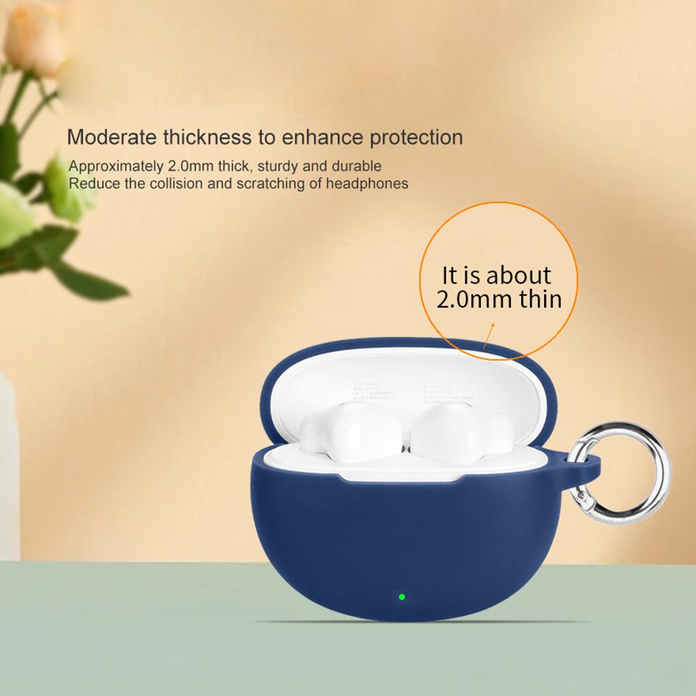 For vivo TWS Air3 Protective Case Bluetooth-Compatible Earbuds Silicone Cover with Hook