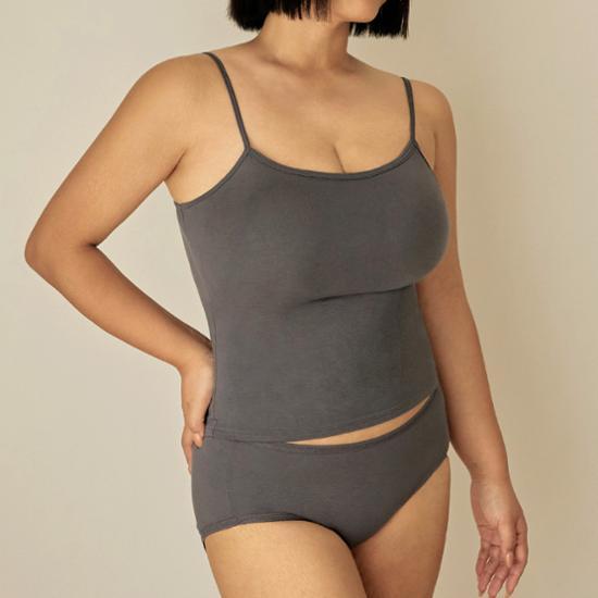 Skinny Five Sheer Modal Bra Top & Panties Set 5colors