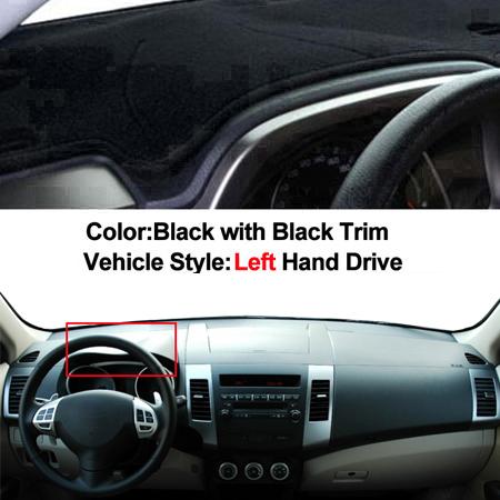 Car Dashboard Cover Dash Mat Carpet Rug For Mitsubishi Outlander 2nd Gen CW/ZG/ZH 2006 – 2012 2 Layers Sunshade Auto Cape