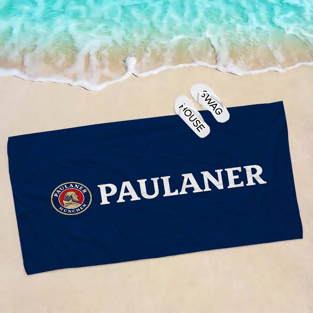German Beer P-Paulaners Microfiber Beach Towel Absorbent Quick Dry Soft Yoga Swimming Resort Mountain Climbing Towel