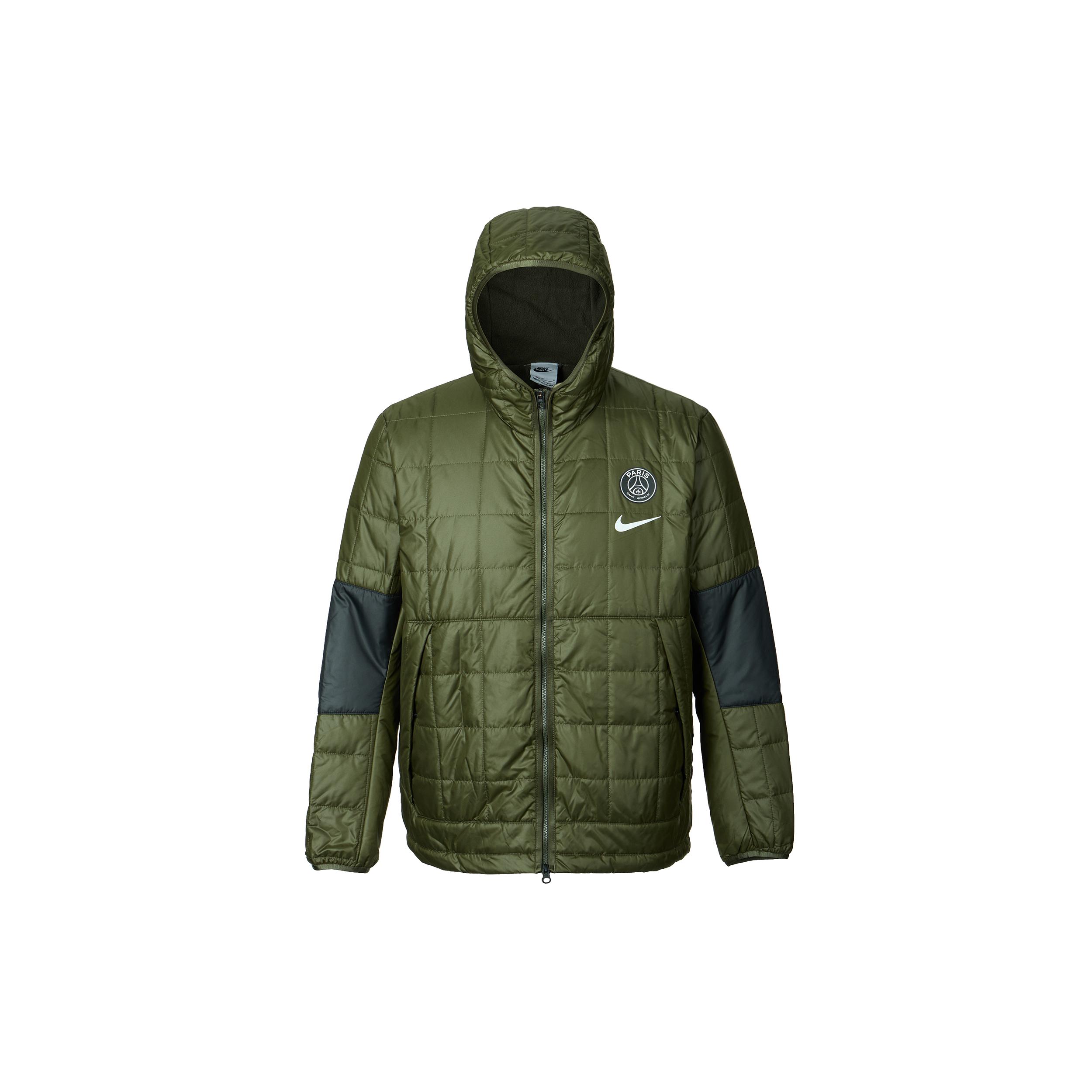 Куртки Nike Мужские Зеленый Хаки С Капюшоном Умеренные Другие DN3153-325 XL