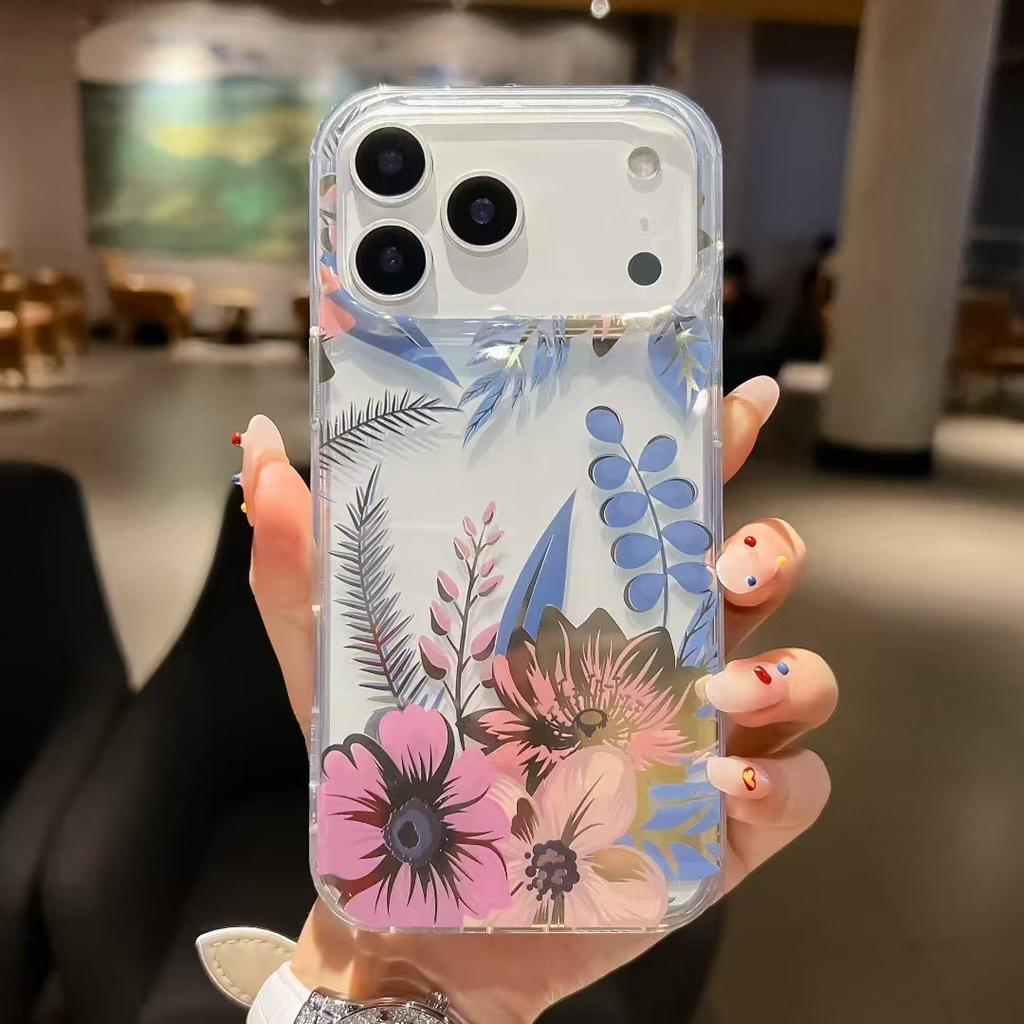 For Apple 17 Flower Phone Case for IPhone 16 Anti-fall Cooling 15promax Protective Case