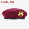 Marvel Logo Wool Beret Hat With Retro British Style And Uv Sunshade For Adults