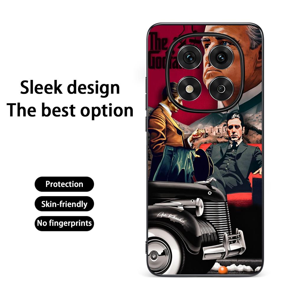 The Godfather Classic Movie Posters Phone Case For Redmi Note 14 13 12 11 Pro Plus S 5G 14C A3 Soft Black Phone Cover