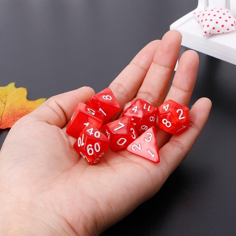 35/70pcs Multi Sided Dice Set with Bags Desktop Gaming Accessories RPG DND Role Playing Board Game Dice Multiple Colors TMZ