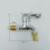 Washer Faucets 1/2" Male Wall Mounted Garden Balcony Water Tap Plastic Water Hose Quick Connector Single Cooled Faucet