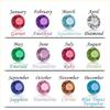 Birthstone Earrings Hoop Earrings Girl Women Stainless Steel Jewelry Family Friend Birthday Valentine's Day Gifts 2025 Trend