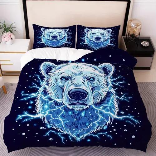 Polar Bear Duvet Cover Duvet Cover With Polar Bear Pattern Suitable For Children Boys Girls And Adults Comfortable Breathable