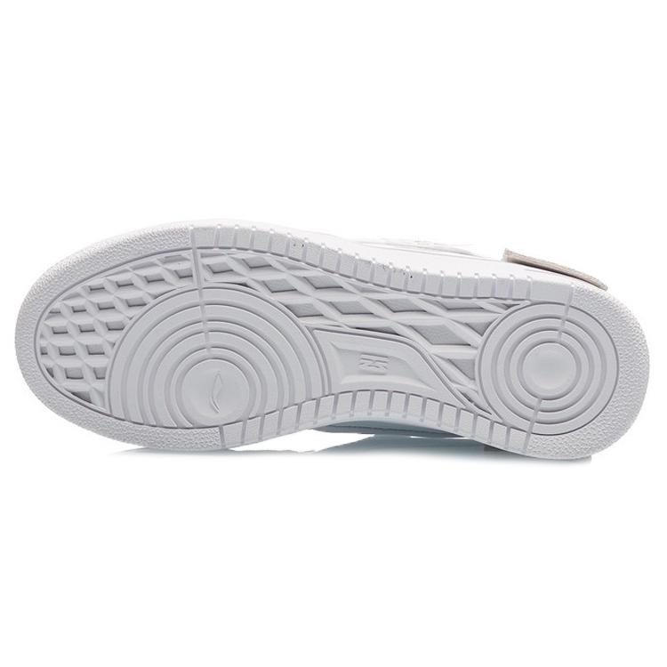Li Ning CF De Sequencing Comfortable Slip Resistant Abrasion Resistant Low Top Skateboard Shoes White Gray Pink AGCQ394-3