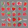 50pcs Strawberry Graffiti Cartoon Fruit Stickers for DIY Skateboard, Luggage, Guka Diary.