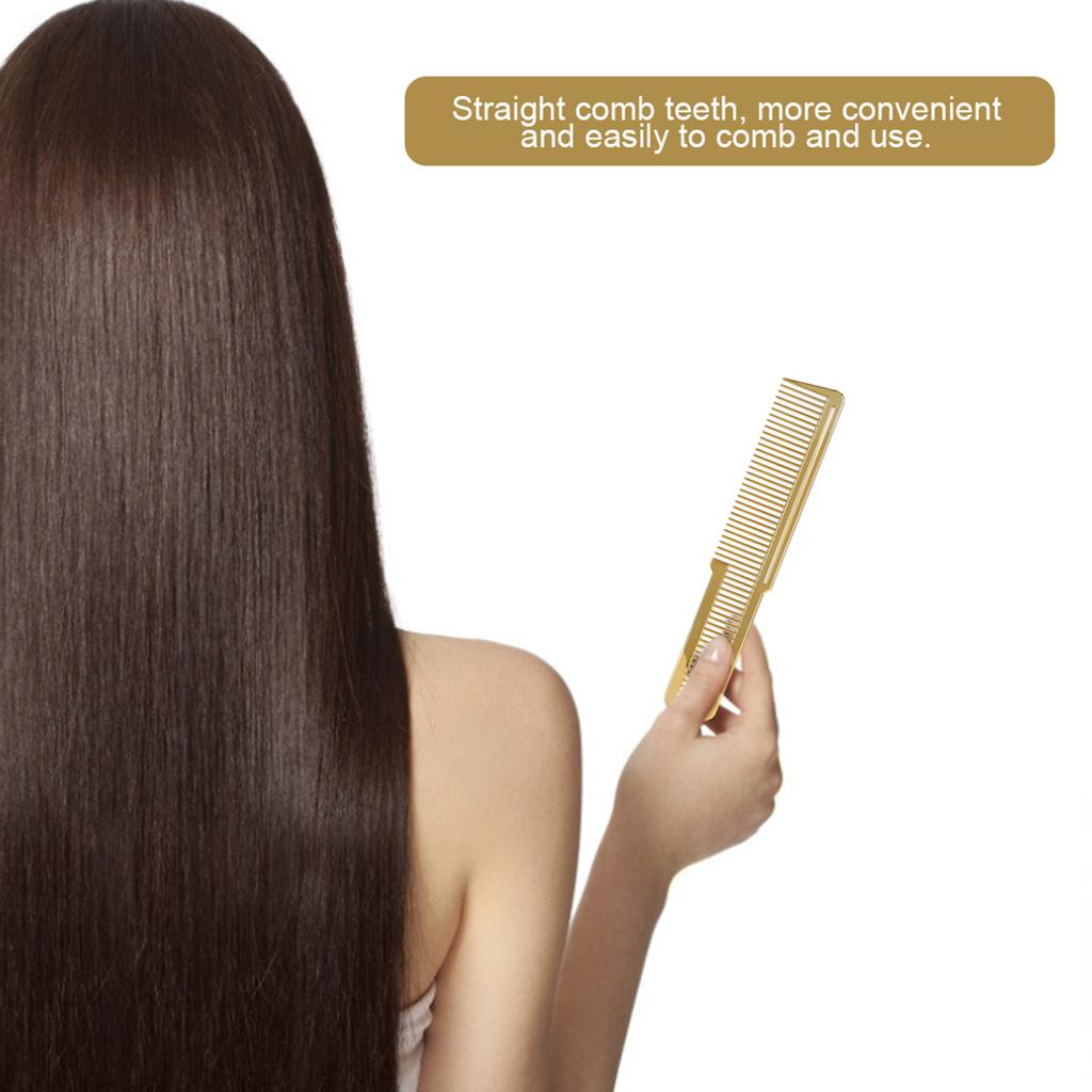 Professional Hair Comb Hairdressing Home Salon Hair Cutting Styling Comb ToolGold