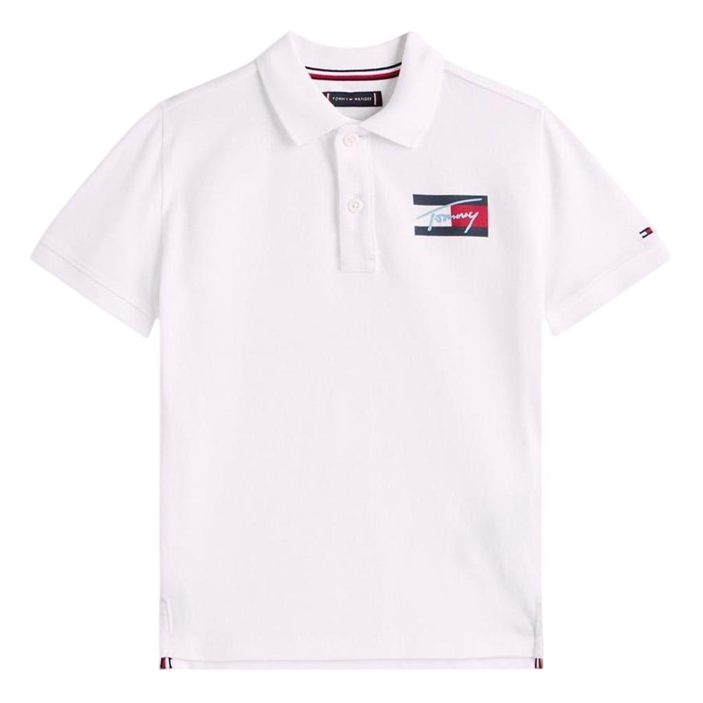 Tommy Hilfiger Childrens/Kids Script Flag Regular Polo Shirt