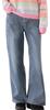 Pantalon Femme Sleeping Sheep Stretch Évasé Large Denim YKK Baggy Fabriqué en Pantalons Patte d'Éléphant, Pantalon, Corée, (JP, Alphabet, M, Bleu)