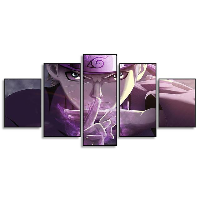 5 poze Poster Sasuke Ltachi Personaj Pictură decorativă Cameră pentru copii Imprimări artistice Modern Home Decor Pânză Pictură fără cadru