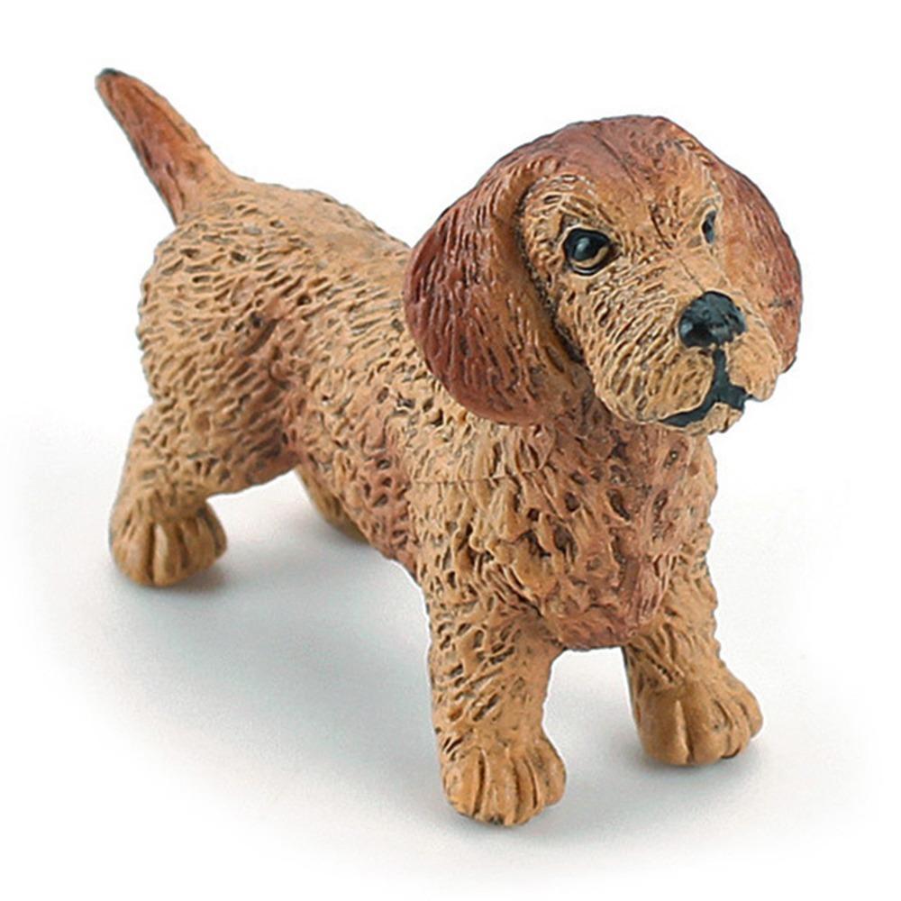 Puppy Figures Home Decor Dog Figurine Animal Model Children Educational Toys Micro Landscape