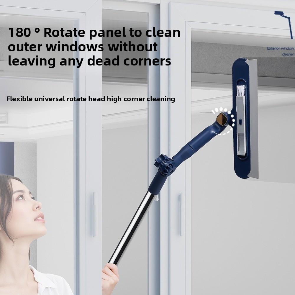 Efficient Glass Cleaning Artifact Adjustable Window Mop Scalable Cleaner  Household Cleaning
