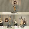 Nordic Metal Candlestick Abstract Character Sculpture Candle Holder Decor Handmade Figurines Home Decoration Art Gift