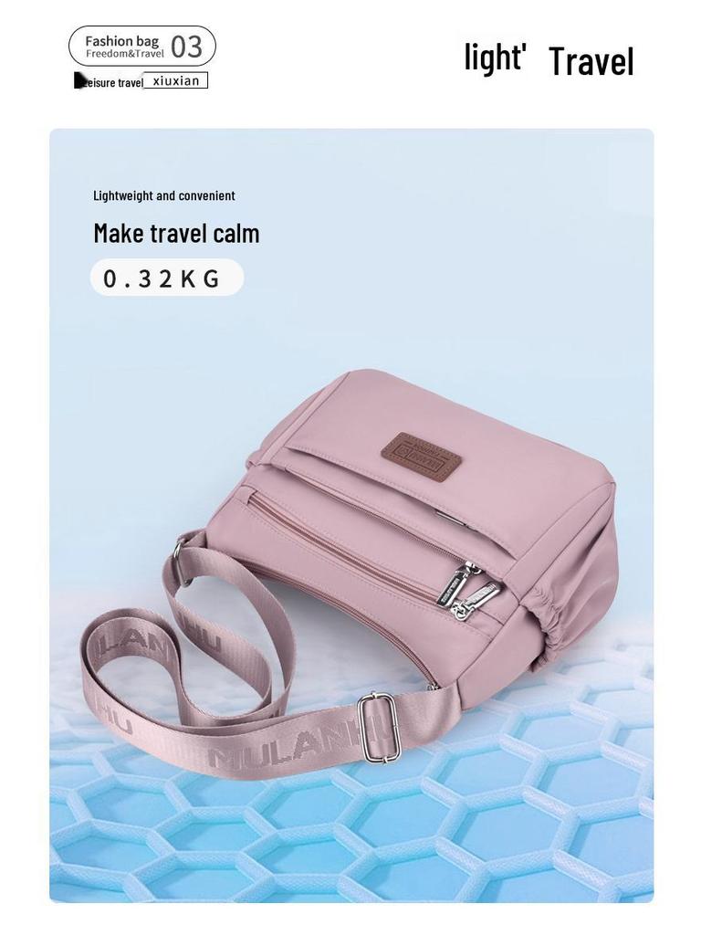 Women's Multi-layer Casual Cloth Shoulder & Crossbody Bag - Fashionable, Lightweight, and Large Capacity