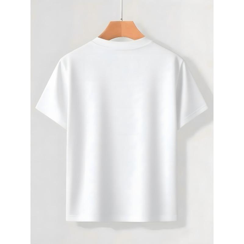 Men's Vintage T-shirt | Sports Short Sleeve Printed T-shirt Terror Terror Logo with Circular Design for Daily Wear, Parties and Outdoor Outfits