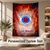 Tapestry Custom Name Text, Wall Hanging Tapestry Home Room DecorRangers FC