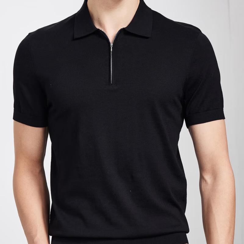 Men s Linen Blend Short-Sleeve Polo Shirt 50