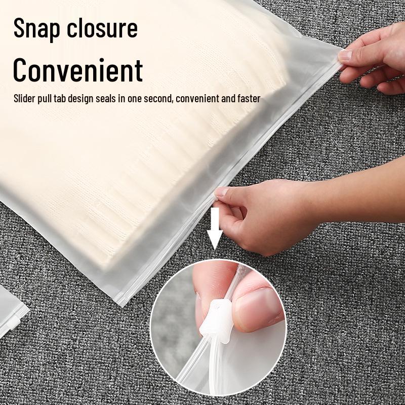 Self-Sealing Travel Organizer Bag for Clothes, Underwear, and Shoes