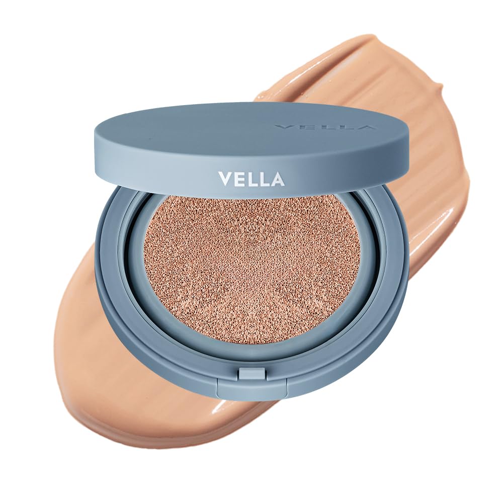 VELLA Skin Fit In Serum Matte Cushion Foundation 12g Medium [Official] (Medium Beige) (#23 Beige)