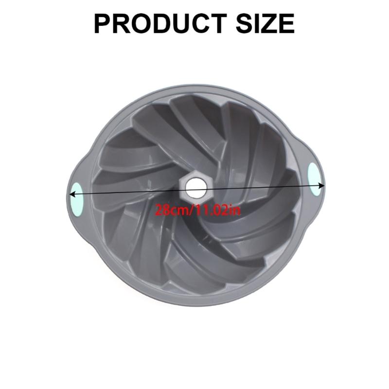 Multifuntional Cake Baking Molds Hollow Baking Pans Silicone Texture Striped Baking Molds Cake Pans for Baking Bread