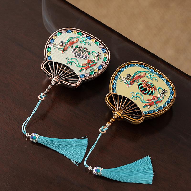 Enamel Incense Burner Household Indoor Incense Burner Sandalwood Chinese Retro Tea Ceremony Incense Burner Decorative Item