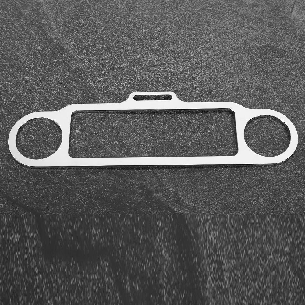 Motorcycle Instrument Trim Meter Gauge Decor Cover Bracket Fits for Trike 1986 UpSilver
