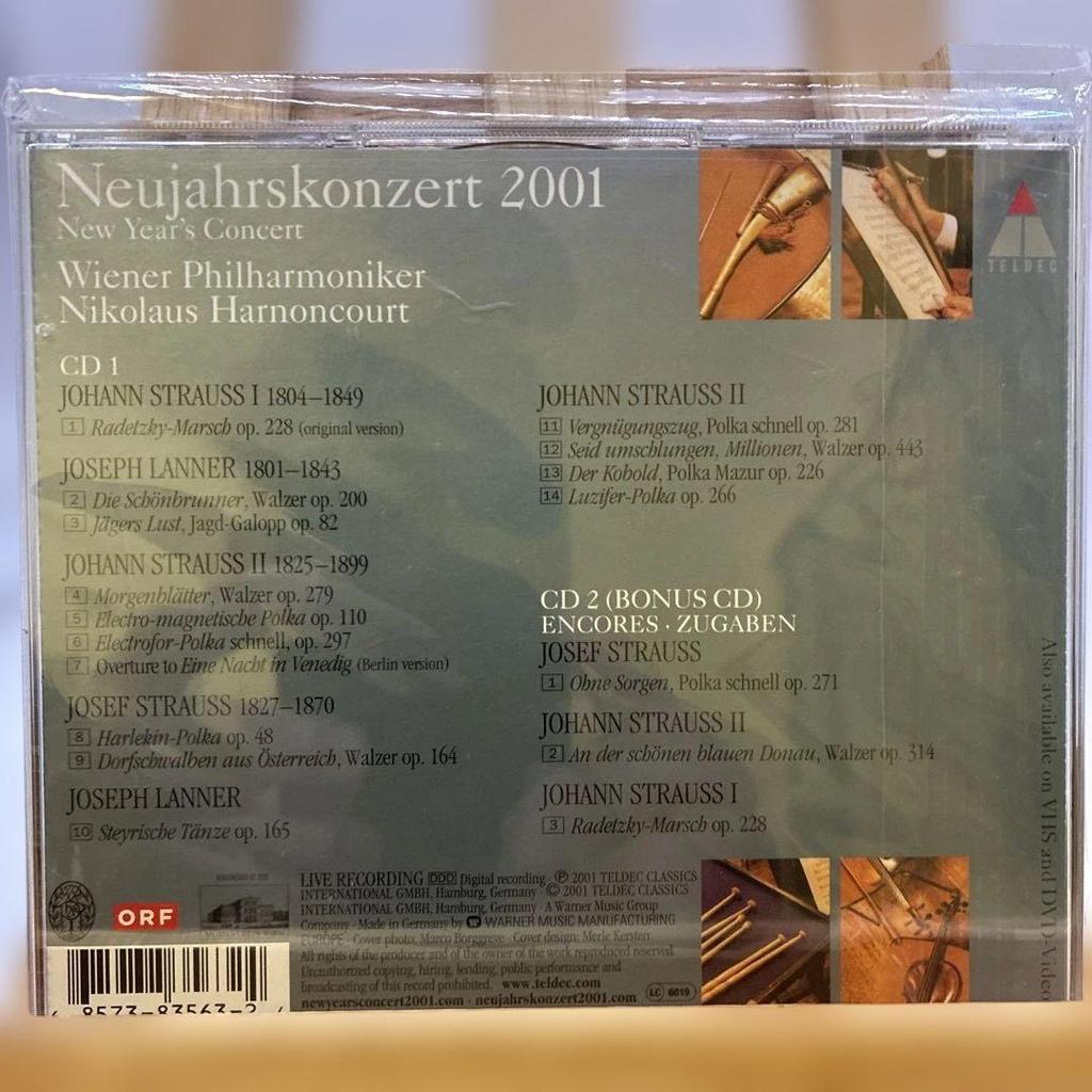 Used New Year's Concert 2001 - Harnoncourt CD
