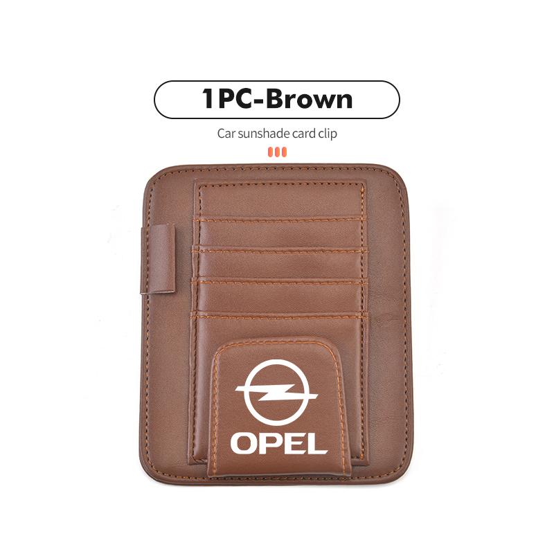 Auto Sonnenblende Brillenclip Kreditkarten Stifthalter für Opel Astra G H J K F Corsa D Zafira B Insignia Mokka Regal