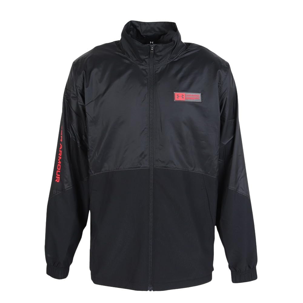 Under Armour UA Tricot Lined Woven Jacket Size L 6007739(001) Black,