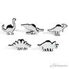 Pin Badge Pixel Art Enamel Jurassic [ALOHAMONI] Brooch, Dinosaur, Pin, (Triceratops)