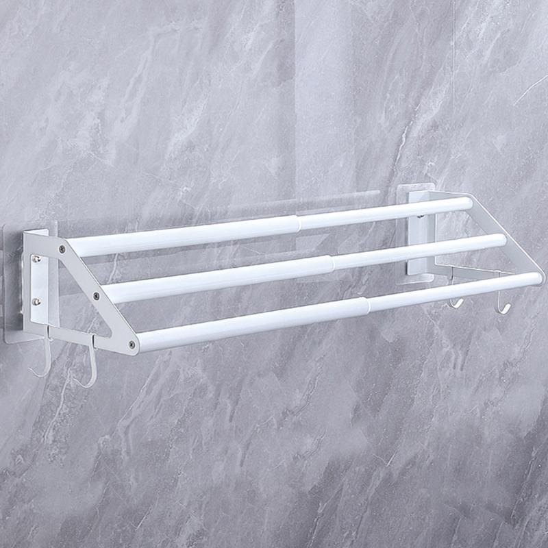Upgrades Stainless Steel Towel Hold with Extendable 3 Rod Modern Towel Organize Suitable for Bathroom & Kitchen Use