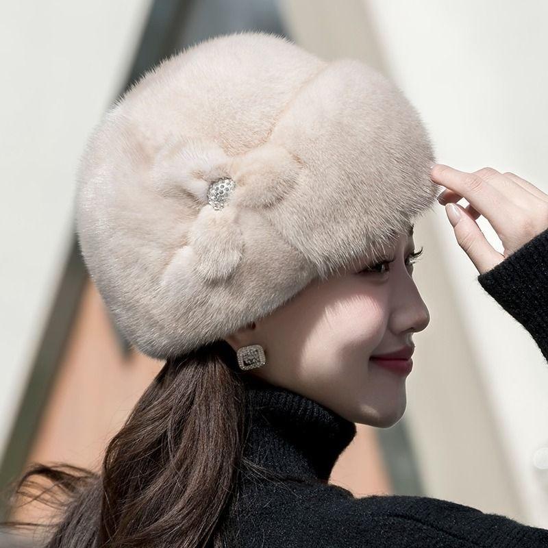 Women's Winter Hat - Stylish and Warm Beanie for Middle-aged and Elderly Women