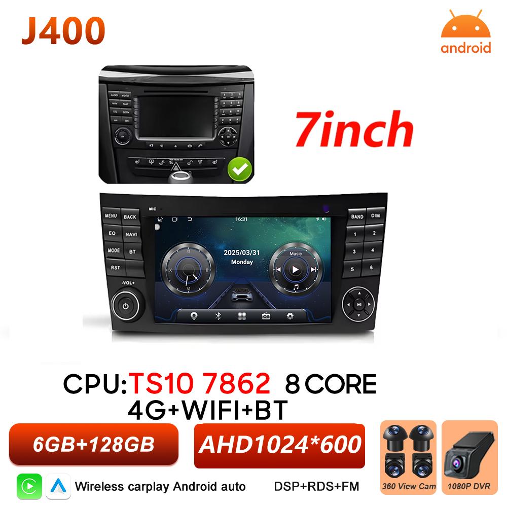 Car Stereo Navigation For Mercedes Benz E Class S211 W211 CLS Class C219 2002-2010 Wireless Carplay Car Radio Android Head Unit