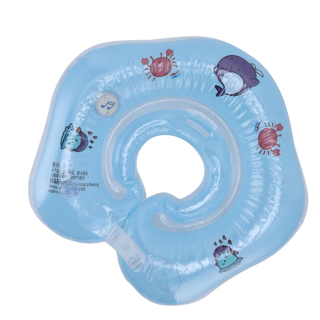 Newborn Swimming Ring Inflatable Floating Collar Baby Swimming Pool Toy for 0?18 Month BabyBlue