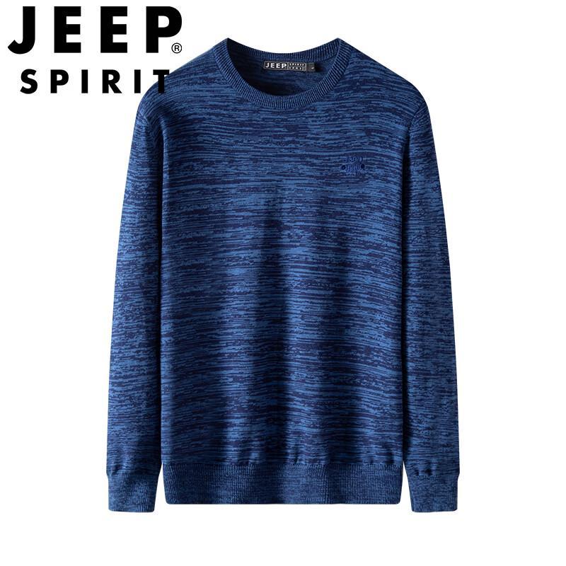 Мужской повседневный трикотажный свитер с круглым вырезом JEEP SPIRIT M