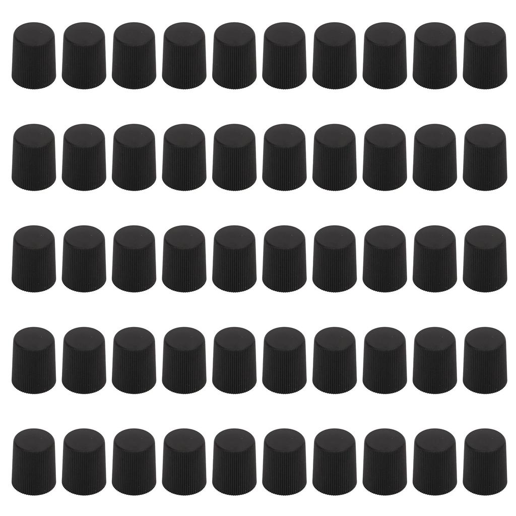 50 Stück Klimaanlagenventilkappen Auto Kraftstoffeinspritzdüsenkappen Abdichtende Kunststoff Staubschutzkappen