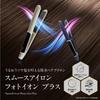 Straight Hair Iron Smooth Iron Photo Ion International Voltage with Sticker Ya-Man Plus, Compatible, YJHB6LAM2, Navy,