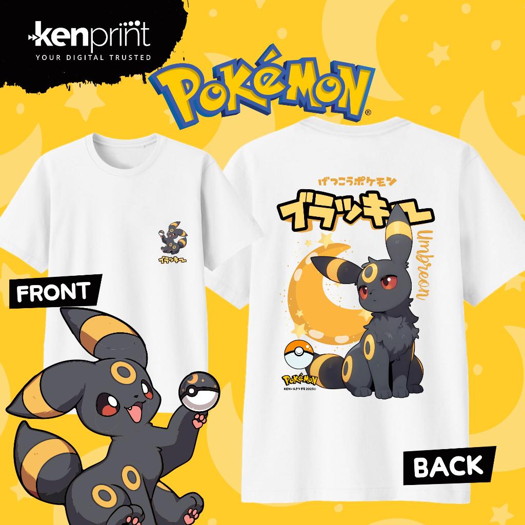 

2026 Fashion Pokémon Anime Umbreon Graphic TShirt Men Women Cotton Casual High Quality Japanese Cartoon Summer Y2k Soft Cloth... S разноцветный