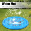 168cm Round DolphinPattern Inflatable Water Spray Pad Kid Sprinkler Pad for Garden Beach