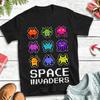 Space Invaders TShirt Beach 100 Cotton TShirts For Adult Harajuku Casual Tee Shirt Short Sleeve Y2K Funny Clothes