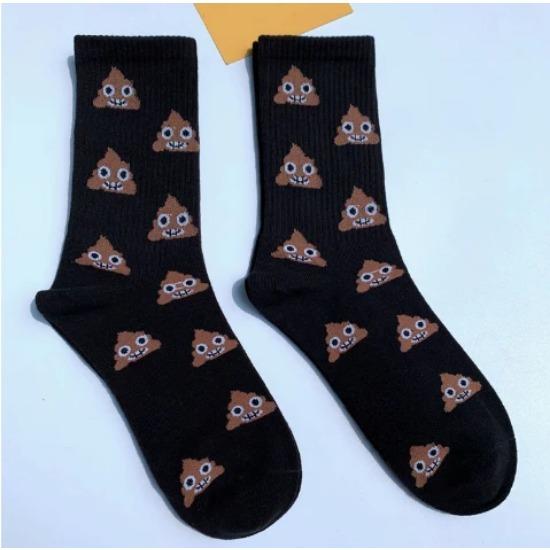 

Мужские носки Счастливая какашка Смешные Милые Мультяшные Короткие Носки Харадзюку Хлопковые Носки Милые Модные Женские Носки с Какашкой Свадебный Подарок EU 34-43