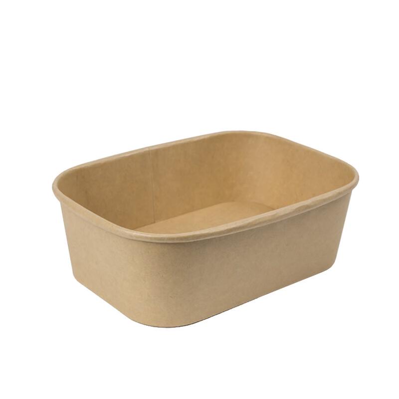 Kraft Paper Rectangular Disposable Food Containers