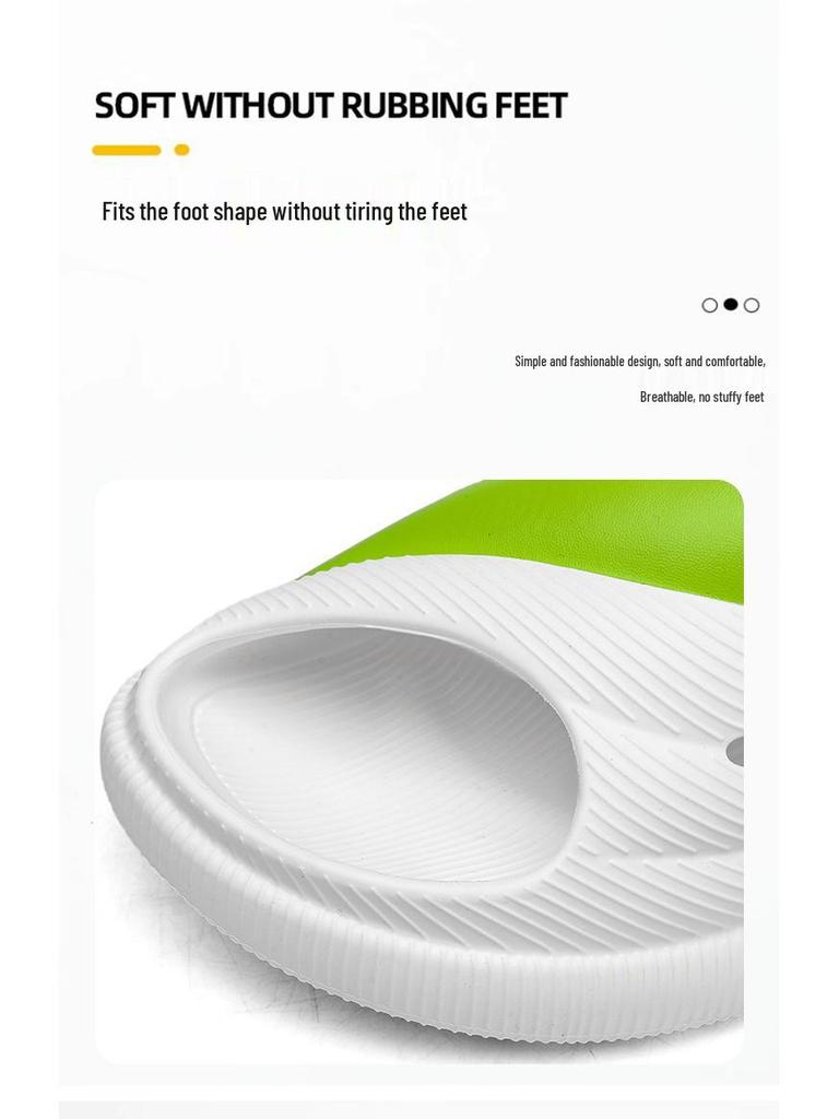 Men's Summer EVA Sandals: Wear-Resistant, Thick-Soled, One-Strap Comfort for Home and Outdoor Use