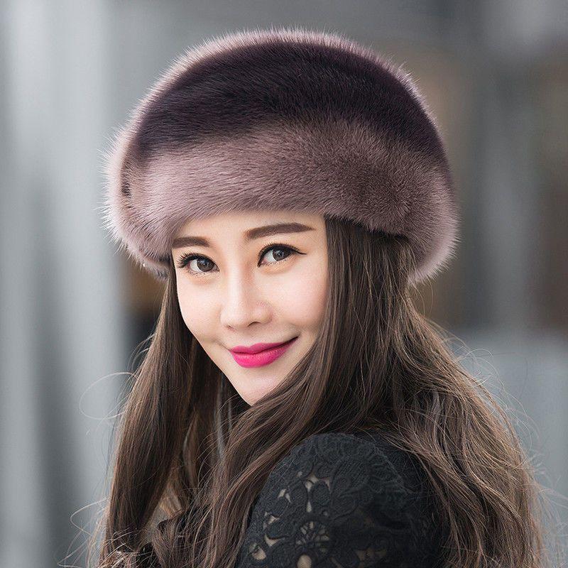 Women’s Hat High-end Hats Fashionable and Luxurious Hats Warm Ear Protection Hats for Middle-aged and Elderly People