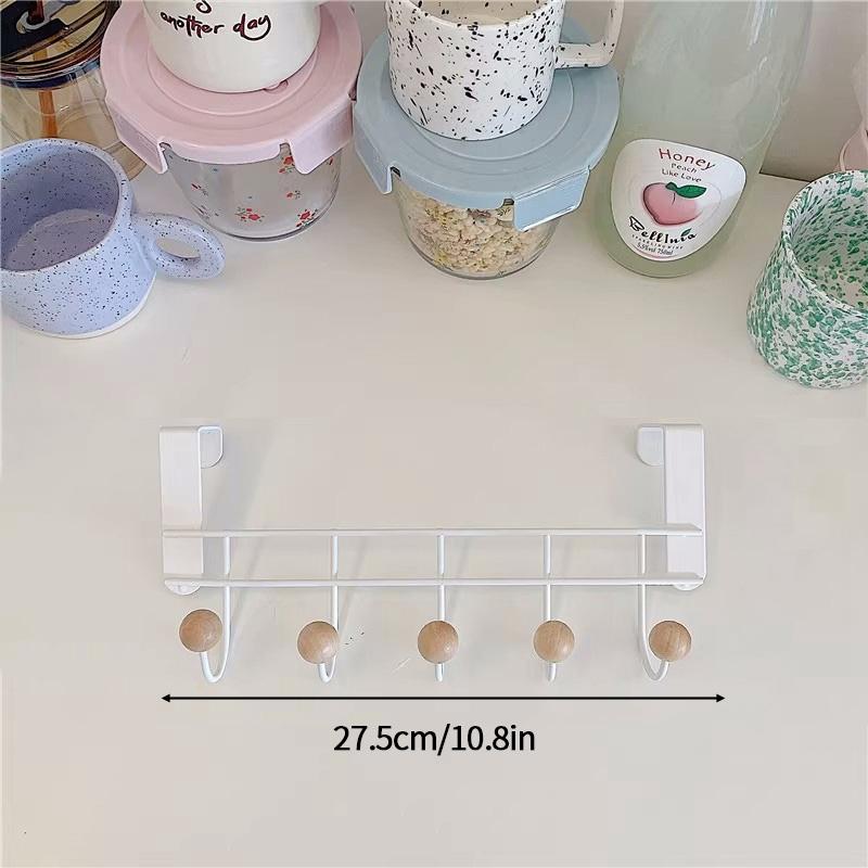 Punch Free Multi-Purpose Hooks Cabinet Door Hooks Bedroom Door Towel Clothes Hanger Hat Coat Storage Rack Keys Storage Organizer